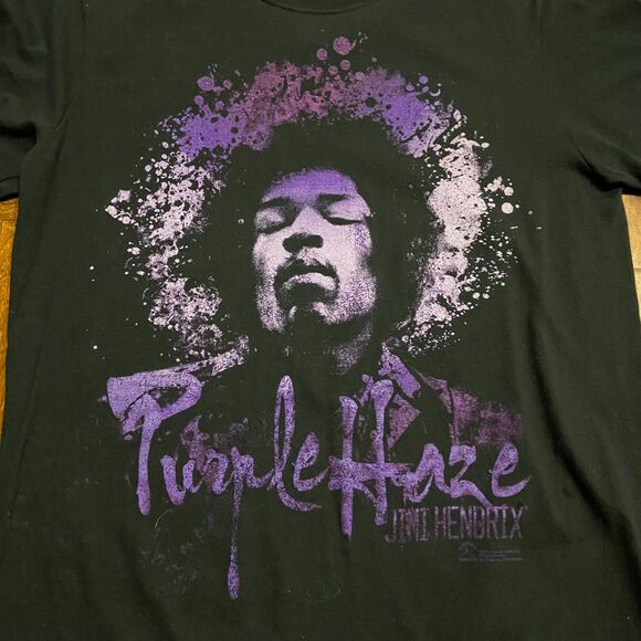Authentic Hendrix Jimi Hendrix Purple Haze Black T-Shirt Unisex Size Medium - Picture 2 of 8